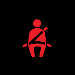 audi a4 seat belt remider warning light