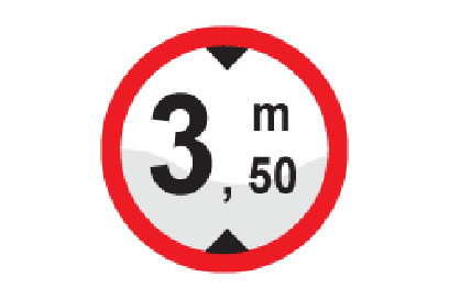 Prohibition of Vehicle Wider than 350 m