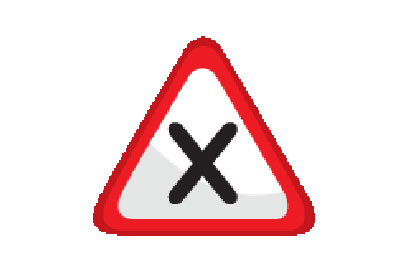 Intersection With Right Priority - Direction Signs