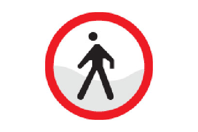 No Pedestrian Crossing