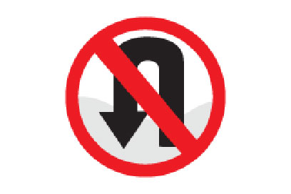 No U-Turn - Direction Signs