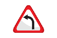 Left Bend Ahead -Direction Signs
