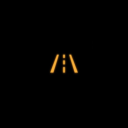 Audi TT RS coupe lane departure warning lights