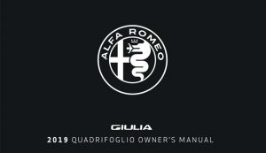 Alfa Romeo Giulia Quardlifgolio Owner's Manual