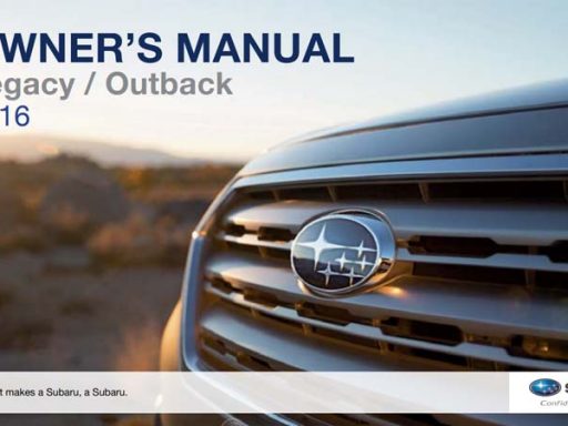 Subaru Legacy Owner's Manual